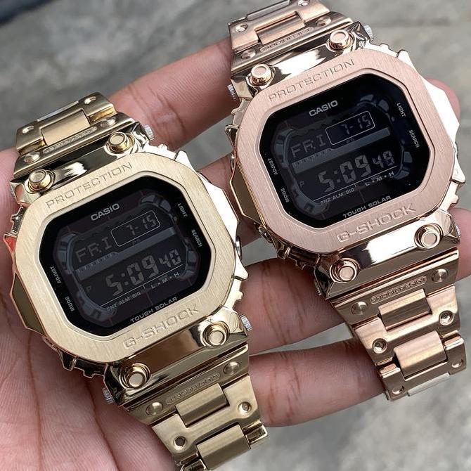 G-SHOCK GSHOCK GX-56 GX56 ORINAL & GARANSI CUSTOM CASE GOLD/ROSEGOLD