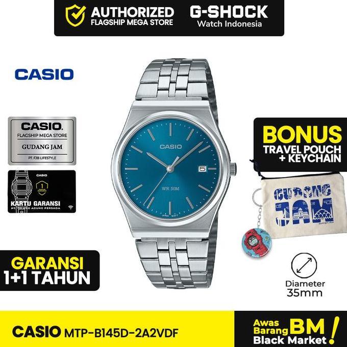 Casio General MTP-B145D-2A2VDF | Jam Tangan Pria | | Anti Air | Orinal | Casio Man Watches | MTP-B14