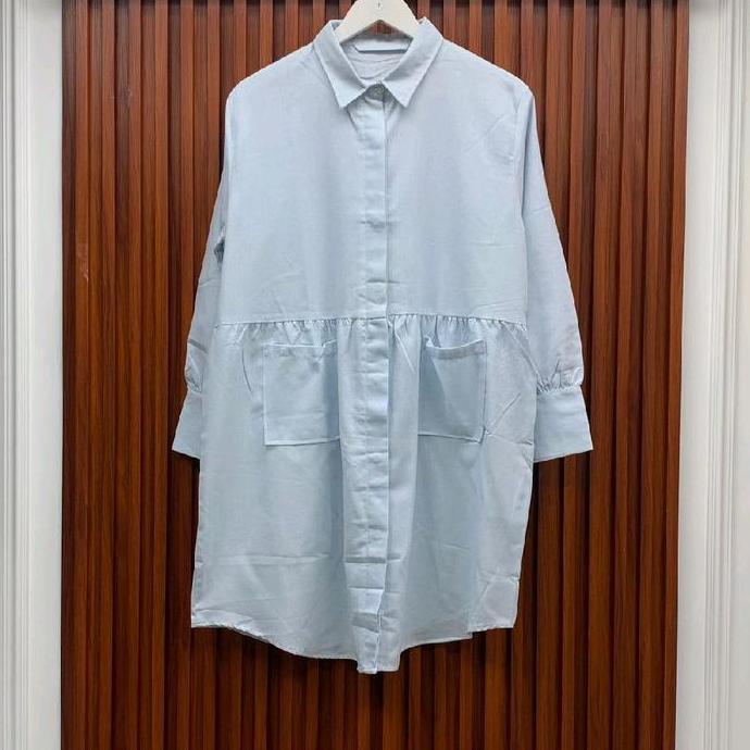 tunik wanita katun linen Carmelo premium  polos babydoll carmello