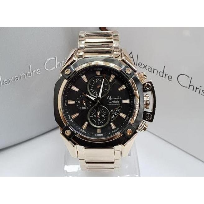 Jam Tangan Pria Alexandre Christie Ac 6225 Gold