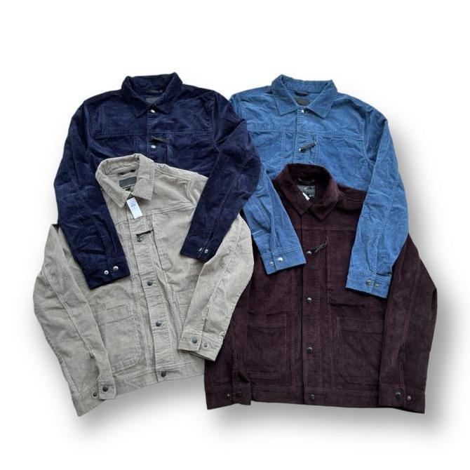 Corduroy Trucker Jacket Stretch  Pria Denim