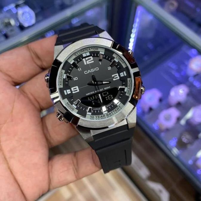 Casio General AMW-870-1AVDF Jam Tangan Pria Karet AMW-870-1A AMW870