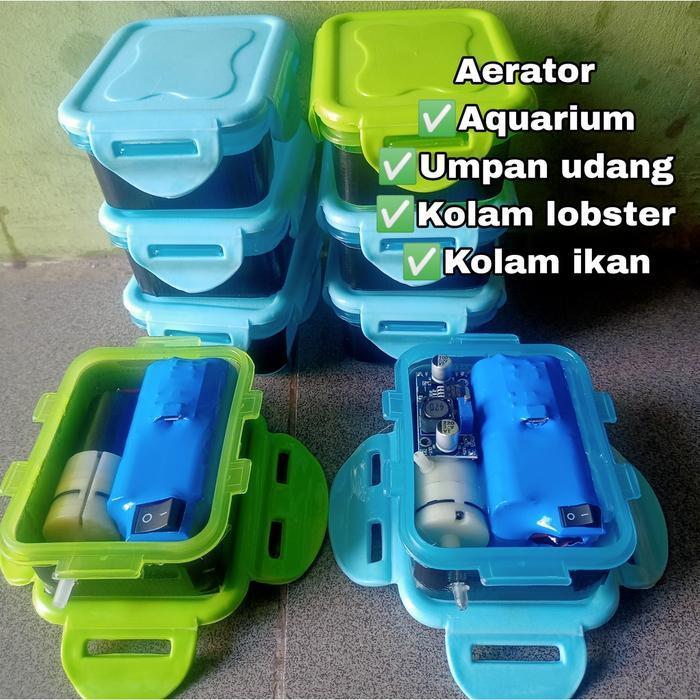 Aerator Udang Hidup Bisa Di Charger Kuat Hingga 40Jam Mesin Pompa Udara Aquarium Udang Umpan Pancing