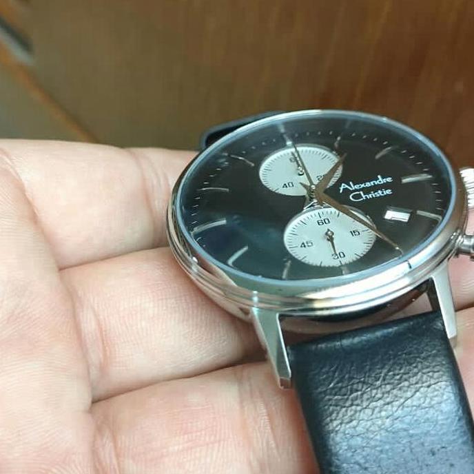 jam tangan pria alexandre christie ac 6572 MC solid steel