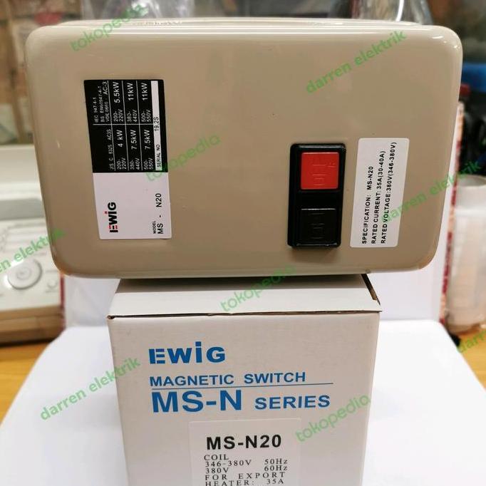 Baru magnetik stater ewig MSN20PM 380v 30-40amper darren33 Buru Order