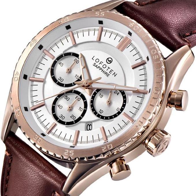 LOFOTEN Jam Tangan Pria F-6518MC Genuine Leather Strap