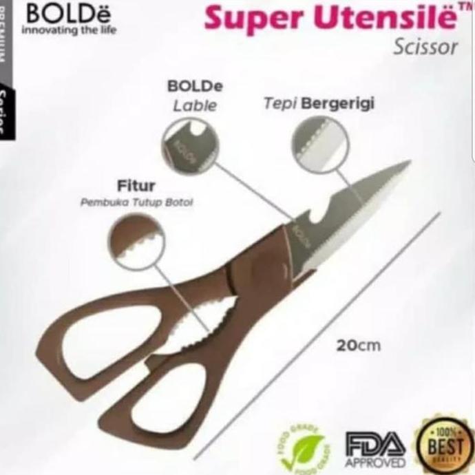 Gunting dapur BOLDE super utensile scissor /gunting serbaguna