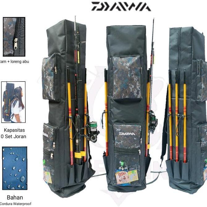 Tas Pancing Jumbo Daiwa Ransel Kotak Big Size Cordura Waterproof 100cm Buat Joran Tegek Joran Reel A