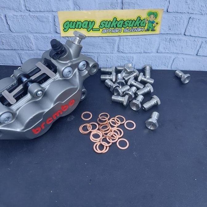 Baut Banjo Kaliper Brembo & Master Rem Brembo Belakang Promo