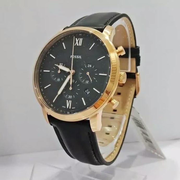 ORINAL  JAM TANGAN FOSSIL PRIA ROSEGOLD BLACK REAL PICT FS-5381