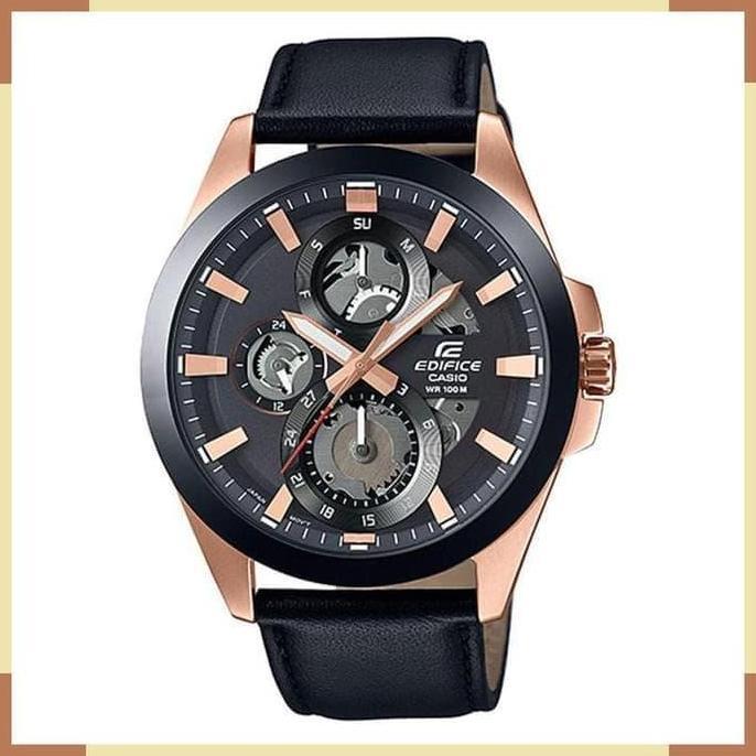 Casio Edifice ESK-300GL-1AVUDF Leather Strap