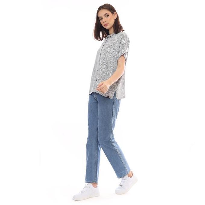 Planet Surf Clothing Kemeja Lengan Pendek Wanita Kinan Shirt New 223K Planet Surf