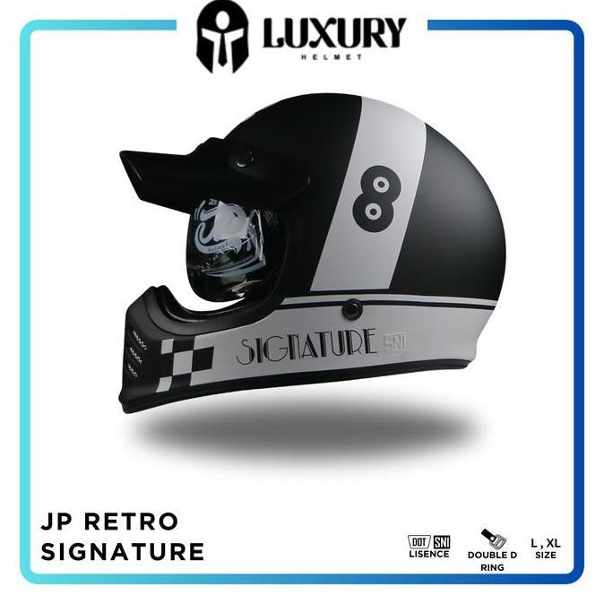 '' HELM CAKIL - HELM JP RETRO SIGNATURE - SG03 - CLASSIS *