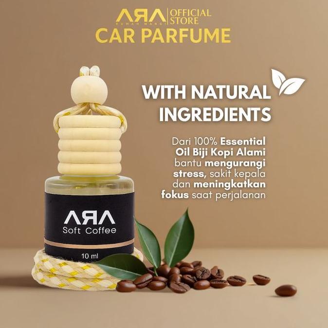 Lgsngkirim- Rumah Wangi Ara -  Parfum Pewangi Mobil Kopi Soft Coffee Pengharum Ruangan Merah