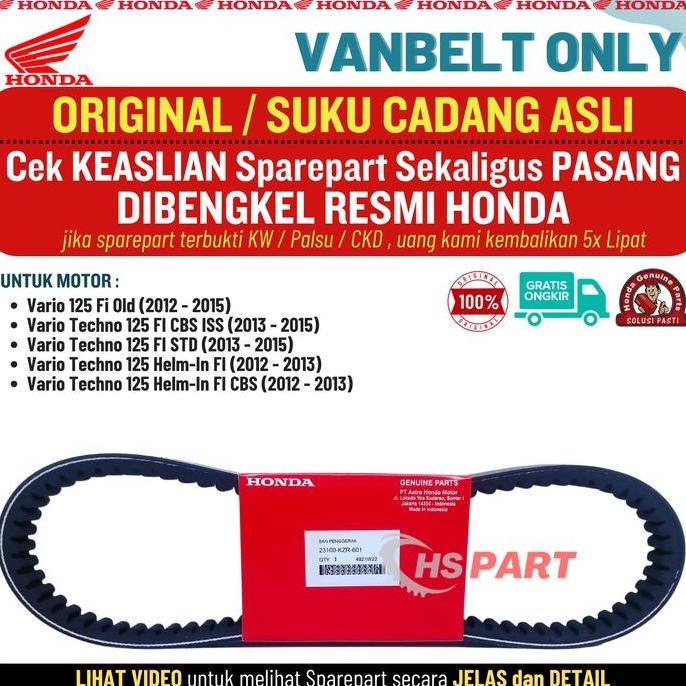 Vanbelt Vario 125 Original Asli , Vanbelt Vario 125 Old , Vanbelt Vario 125 Honda Kzr , Vanbelt Vari