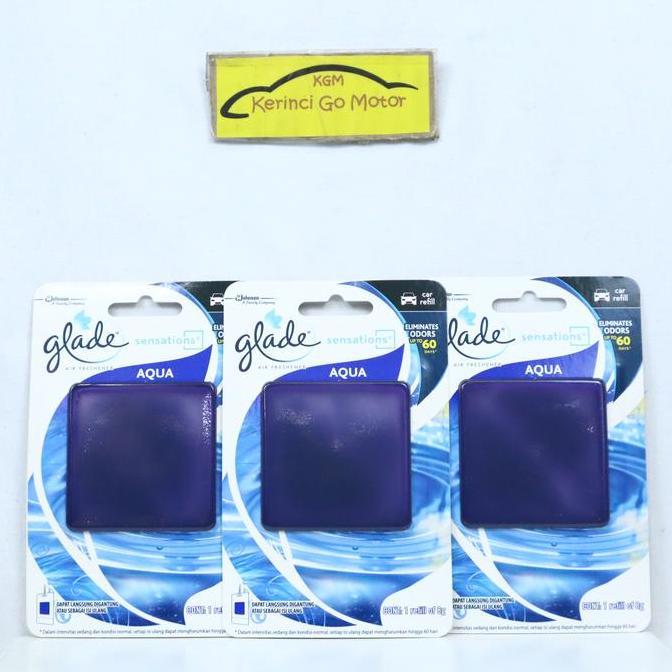 Lgsngkirim- Parfum Mobil Glade Sensations Aqua Refill - Pewangi Mobil Glade