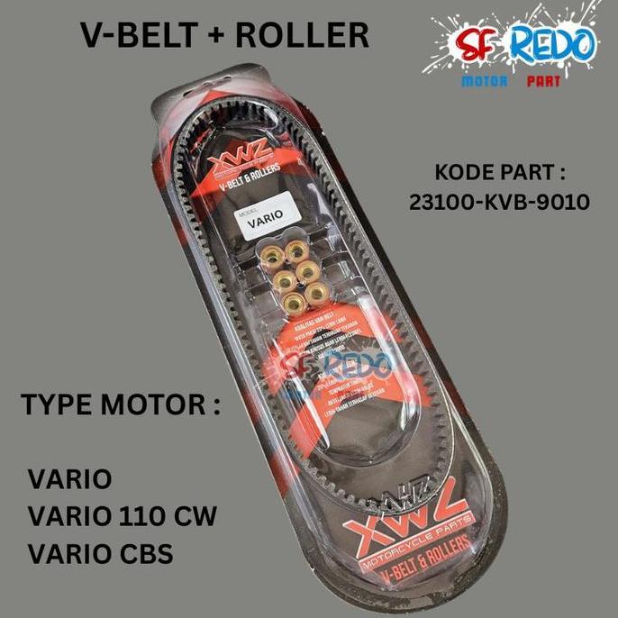Vanbelt V-Belt V Belt Fanbel Vario Karbu Vario 110 Vario Cbs Kvb + Roller Xwz Premium