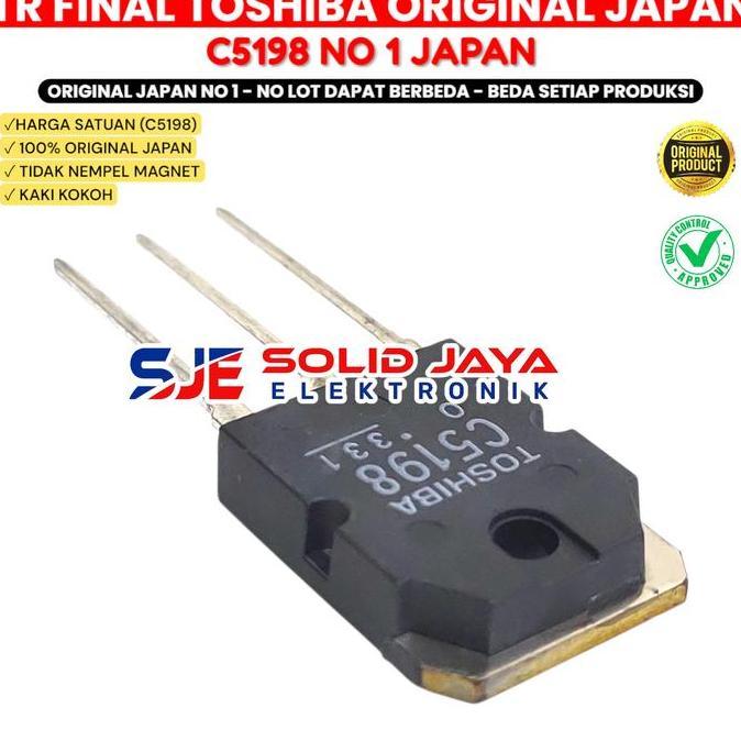 TR FINAL TOSHIBAa C5198 TR TRANSISTOR JAPAN JEPANG ASLI ORIGINAL ORI TR C 5198 2SC5198