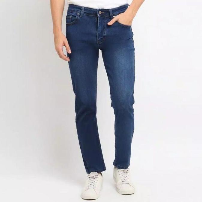 Celana Jeans Panjang Pria L&G - Stretch Slim Fit - ST526 / ST523