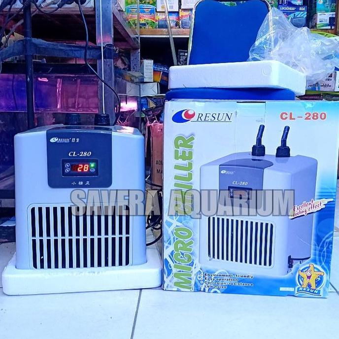 CHILLER RESUN CL-280 / WATER COOLER / PENDINGIN AIR AQUARIUM / 300LT ORIGINAL DAN TERPERCAYA