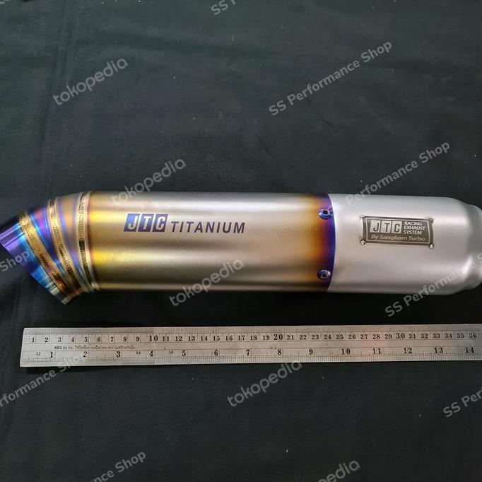 JTC MUFFLER TITANIUM TIP MODEL JS RACING