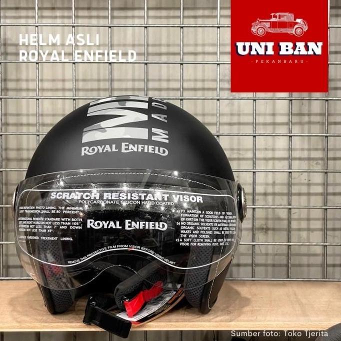 OK HELM XL 62 CM MLG CHOPPER CAMO MATT BLACK - ROYAL ENFIELD ASLI //