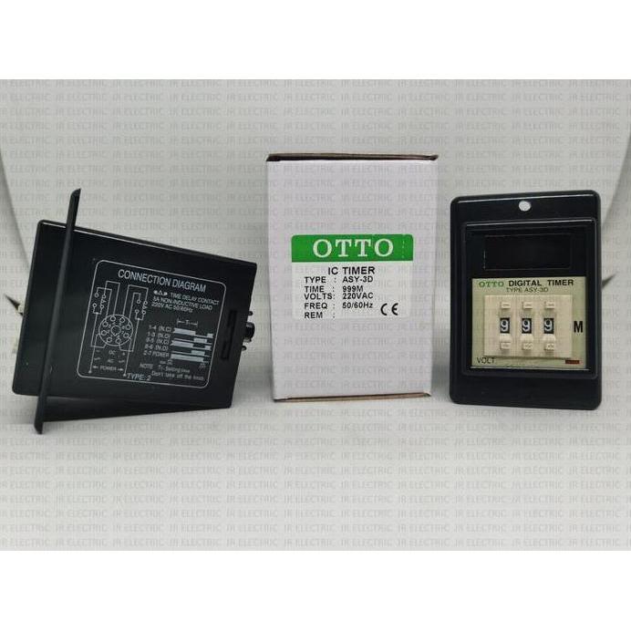Ready OTTO IC Timer ASY-3D 999S 99,9S 999M Sec / Min 220VAC murah