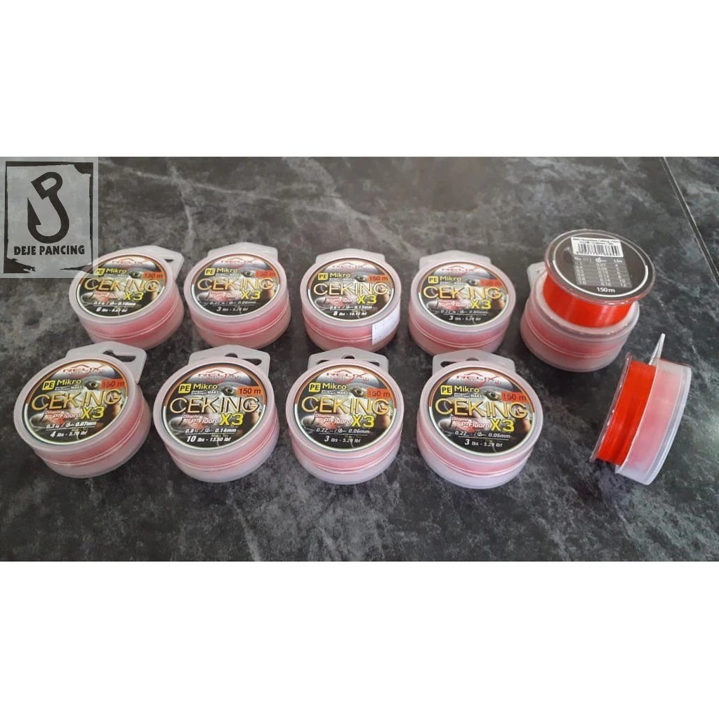 Senar Pe Relix Nusantara Ceking X3 150m Pe 0,3 Pe 0,4 Pe 0,5 Pe 0,6 Pe 0,8 Pe 1 Pe 1,2 Pe 1,5