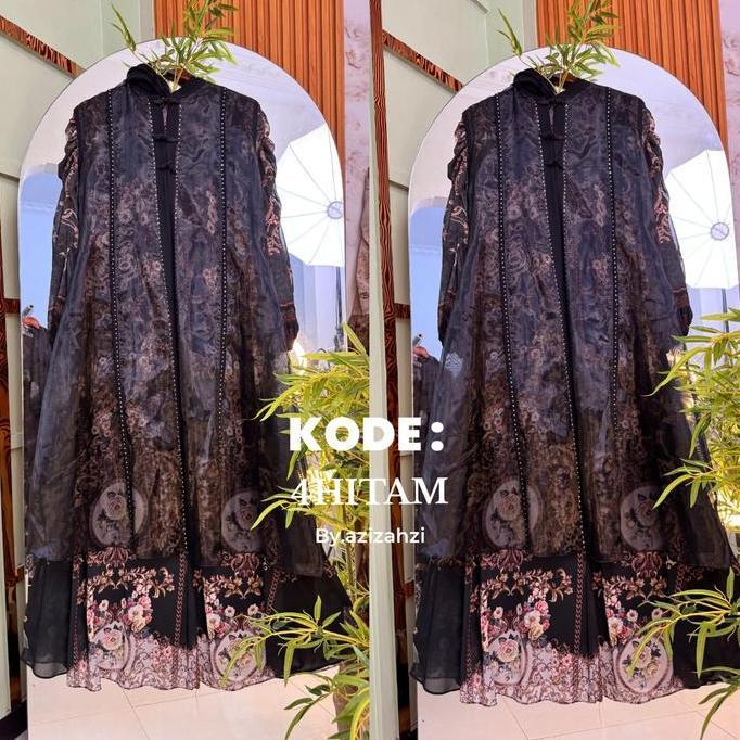 AGITTA GAMIS CERUTY OUTER ORGANZA PLUS HIJAB SEGI 4