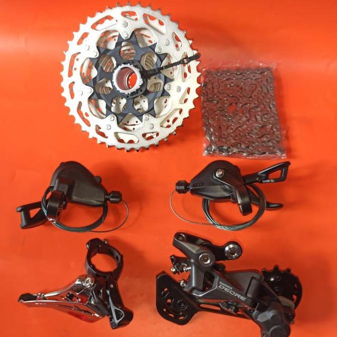 Paket Grupset Mini Groupset Shimano Deore M5100 2 X 11 Speed 42T
