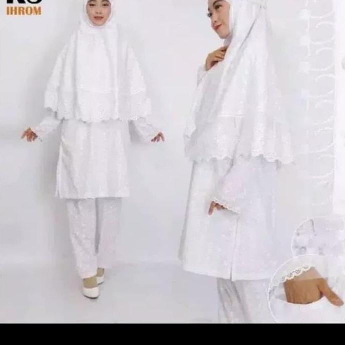 Baju Ihram Wanita Satu Set Jumbo