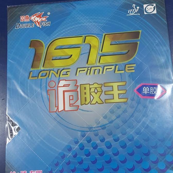 karet pingpong 1615 cover biru (bintik panjang)