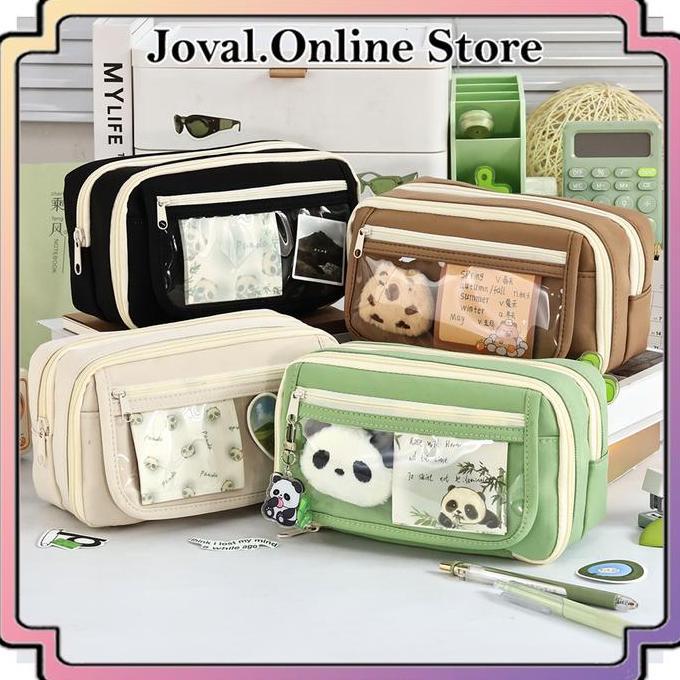 TEMPAT PENSIL KOREA MULTI SEKAT UKURAN JUMBO