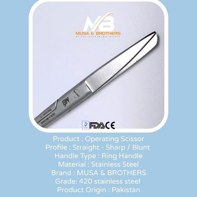 MB, Gunting operasi, Stainless steel, Gunting Irish, blunt, straight, gunting sunat, Gunting Perban