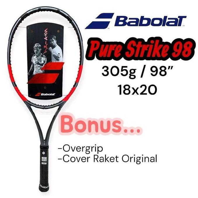 Raket Tenis Babolat Pure Strike 98 18x20 Gen 4 305gr 98inch / Tennis Racket
