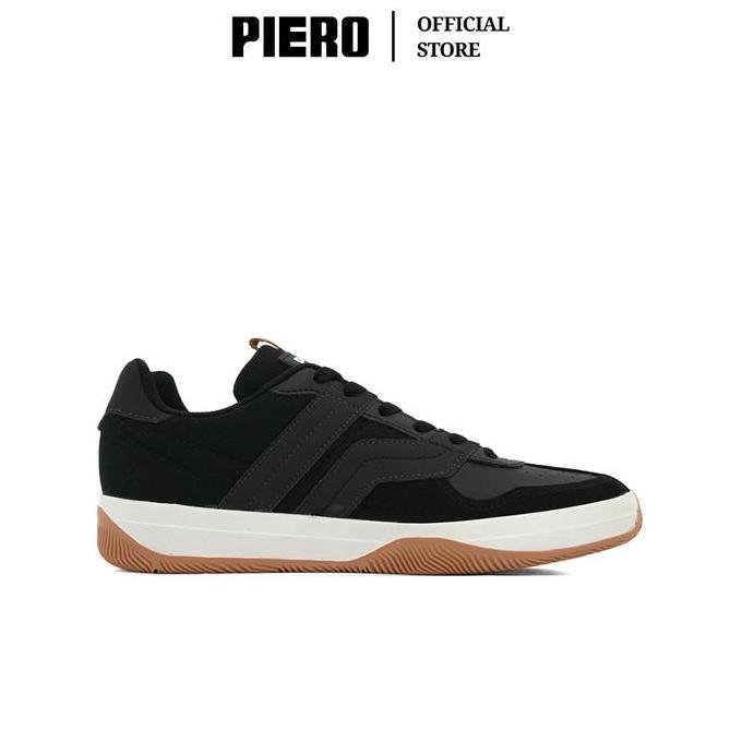 BEST SELLER PIERO SEPATU SNEAKERS PRIA DBR BLACK RAVEN GUM PIE1000005