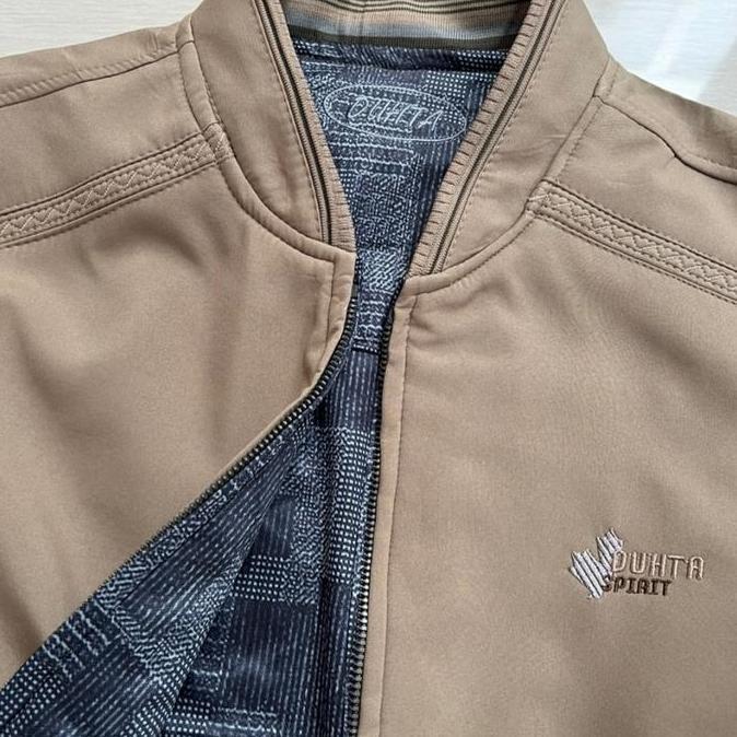 jaket DHT bomber katun bolak balik