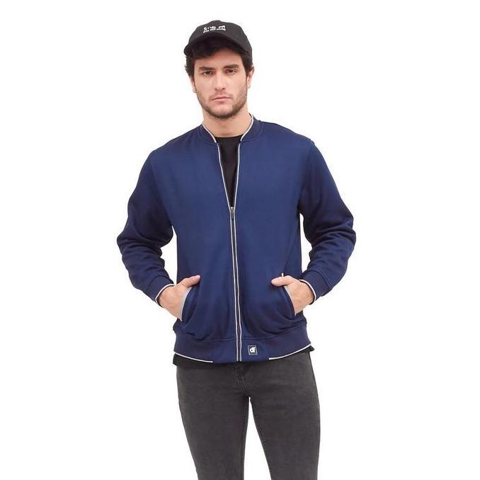 d&f Jaket pria bomber - Navy