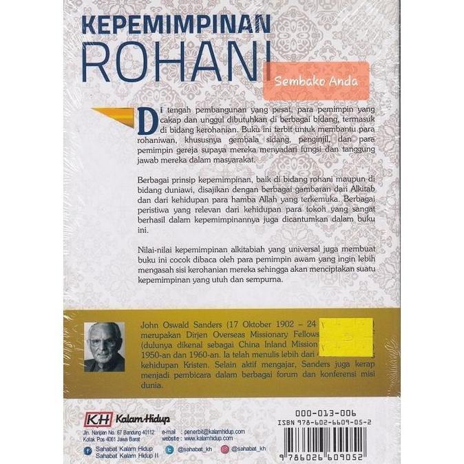 Kepemimpinan Rohani. J. Oswald Sanders.