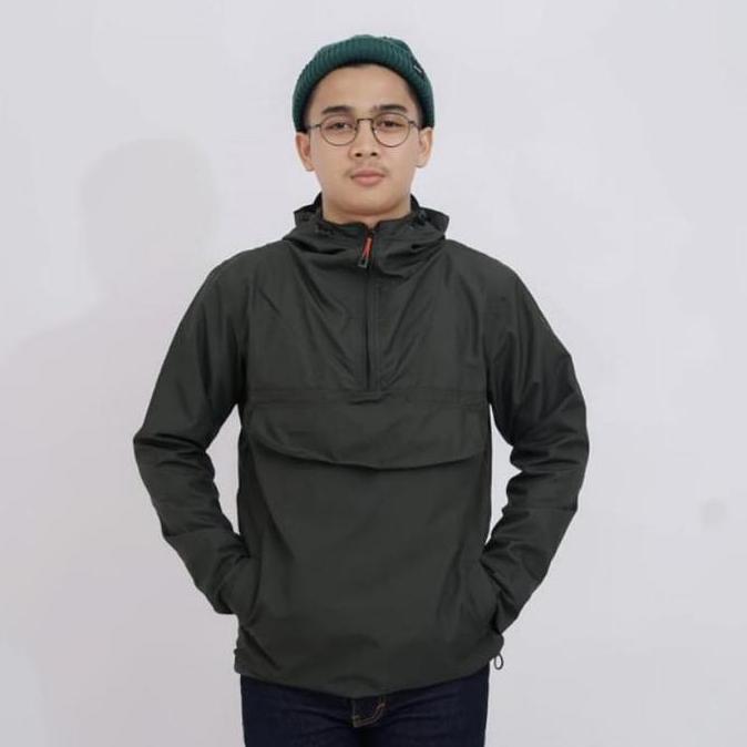 Jaket cougle polos kantong doraemon