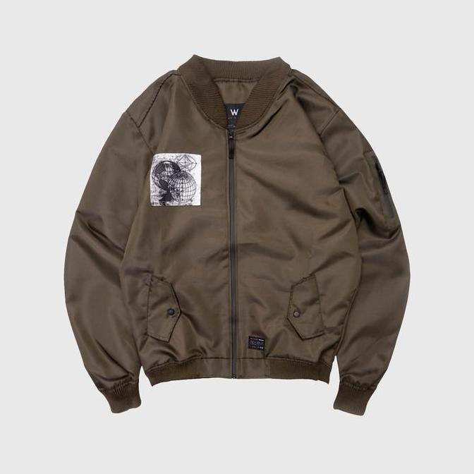 Wellborn Crossroad Bomber Jacket Olive