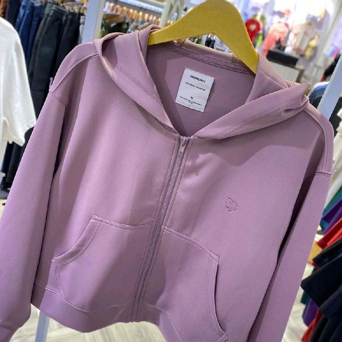 Premium Greenlight Women'S Knit Jacket Zipper Hoodie Sweater Loose Fit N03122425