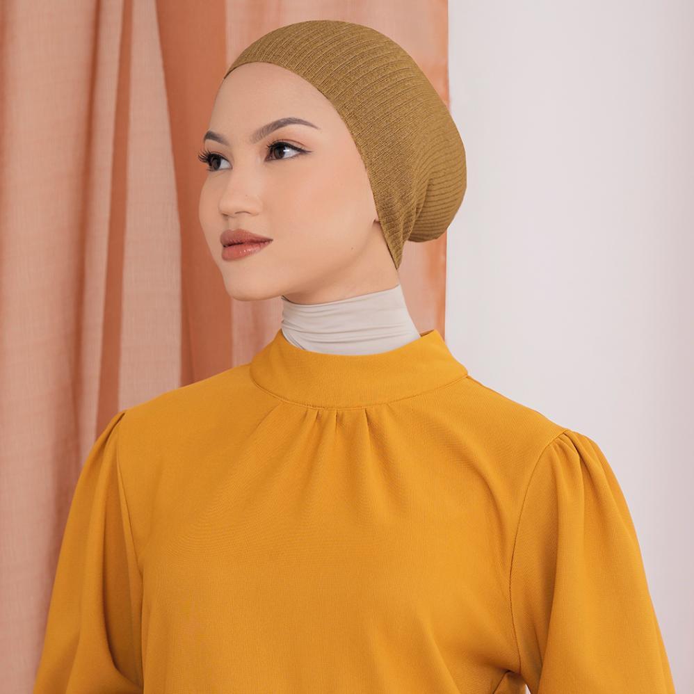 INNER CIPUT KNIT RAJUT JUMBO ( Dalaman Hijab Rajut Ampus Kupluk Anti Pusing )