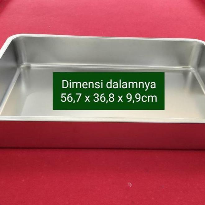 Wajan Kotak Stainless Ukuran 60 x 40 x 10cm