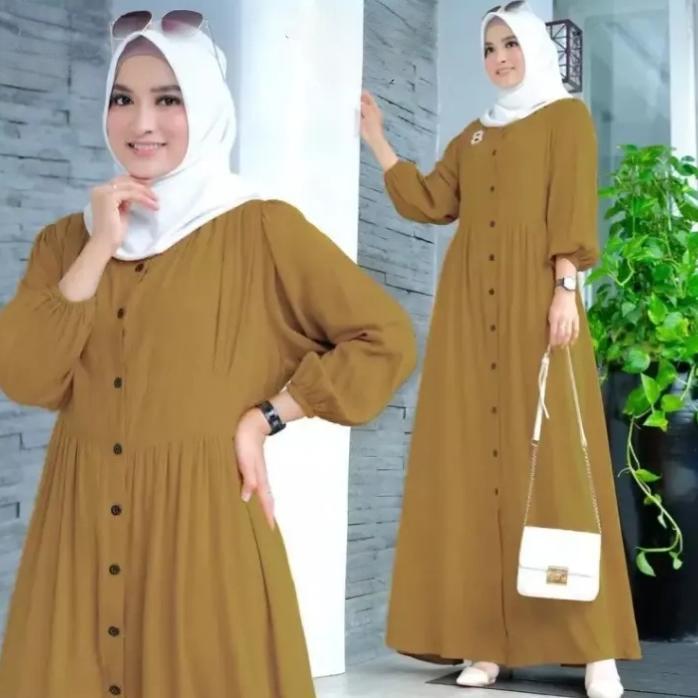 Gamis Wanita ZERNITAA DRESS 2025 Baju gamis wanita muslimah bahan CRINKLE