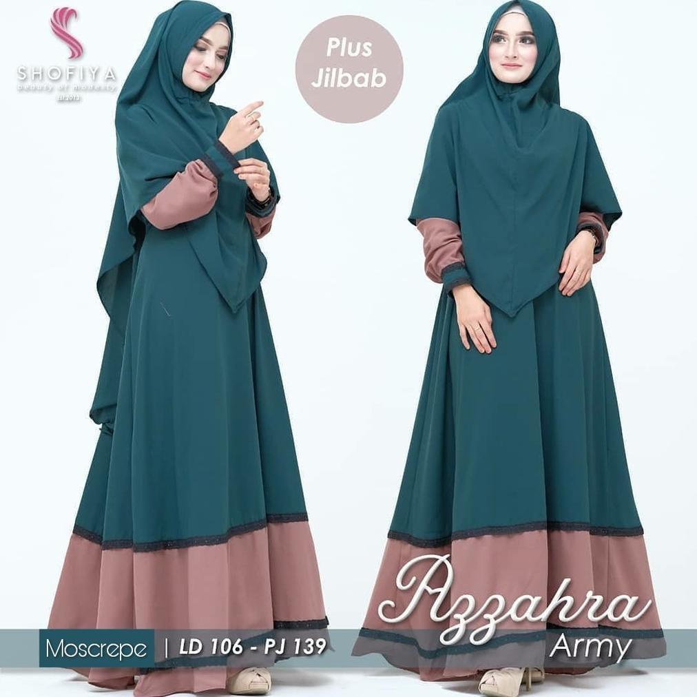 GAMIS AZZAHRA FULL SET Baju Gamis Wanita | | Fashion Muslim |