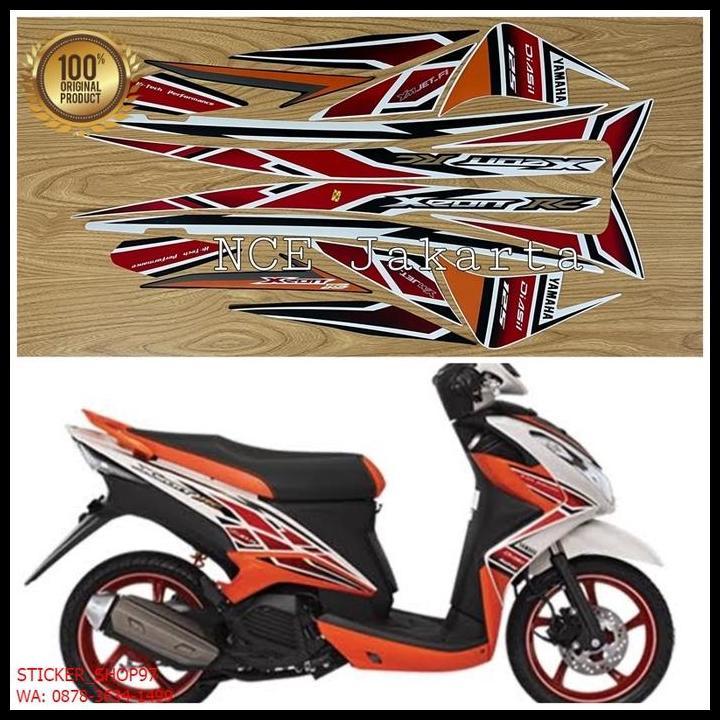 TERBARU (ORI) STIKER STRIPING  XEON RC 2013 PUTIH ORANGE KUALITAS ORIGINAL 