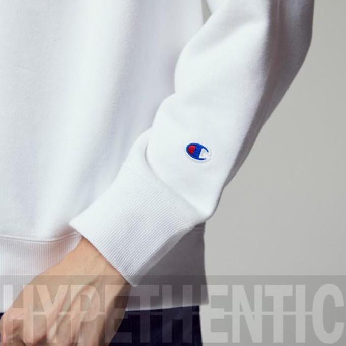 Champion Sweatshirt C Script Crewneck White Orinal / Sweater Putih