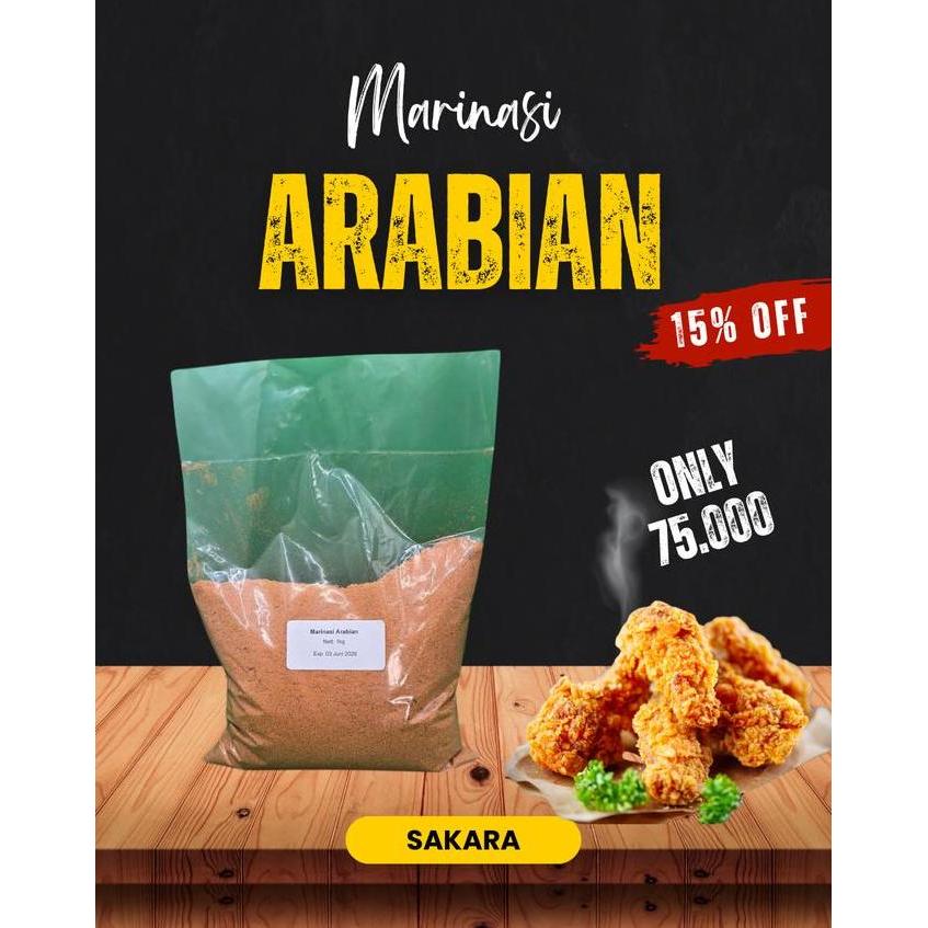 PROMO Marinasi Arabian Sakara - Tepung Bumbu 1 Kg Autentik Rempah Khas Timur Tengah Gurih Pedas Prak