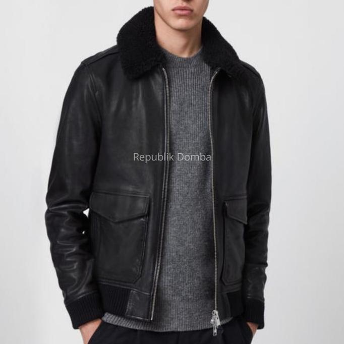 Jaket Kulit Asli - Jaket Kulit Pilot - Jaket Kulit Pria - PP 102